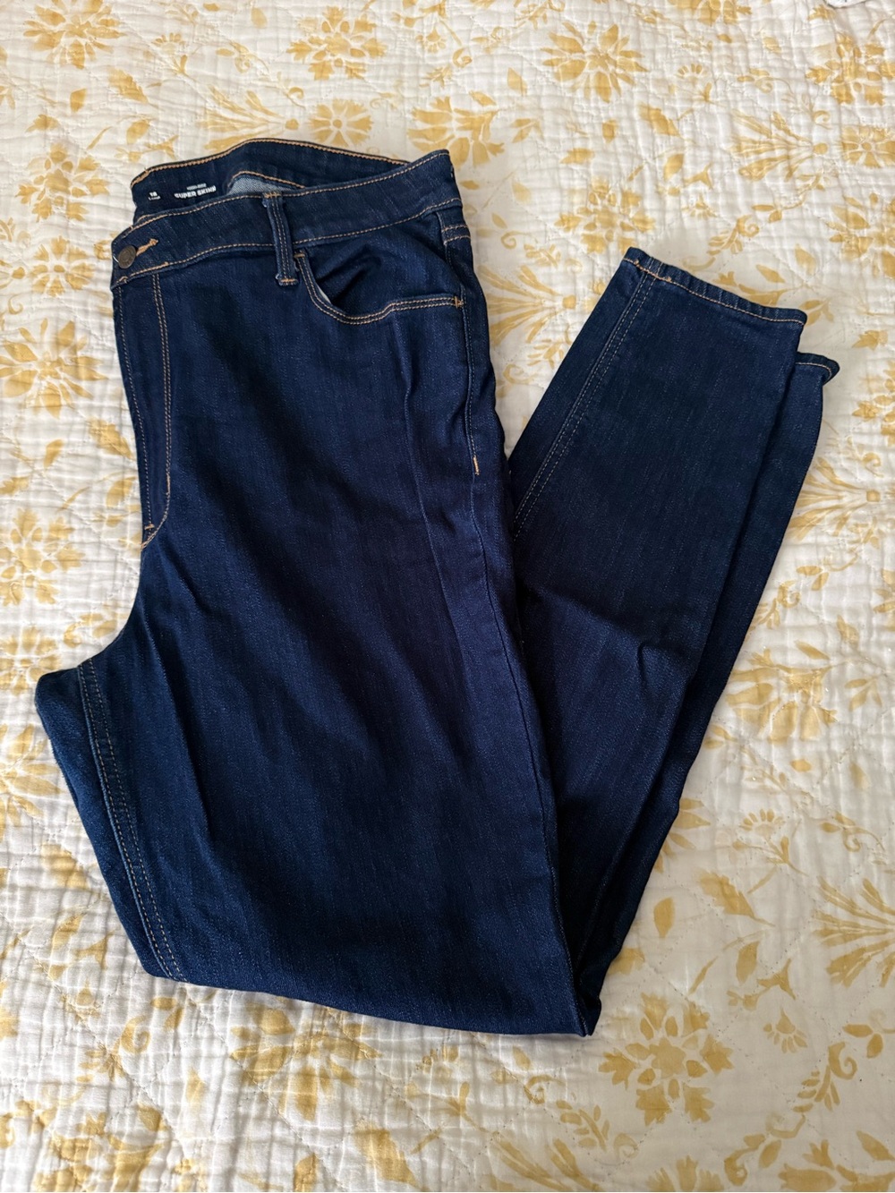 Old Navy High Rise Blue Long Skinny Jeans